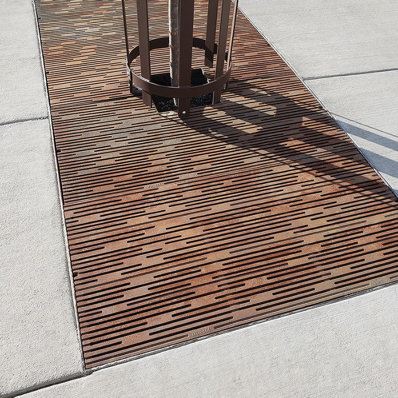 Rain Cast Ductile Iron Tree Grate 2435 x 1216mm Heel Proof (96 x 48 Inch)
