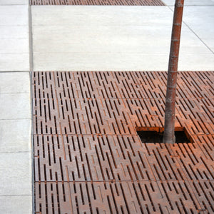 Rain Cast Iron Tree Grate 3042 x 1521mm Heel Proof (120 x 60 Inch)