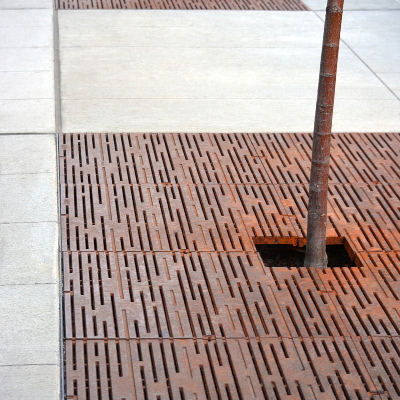 Rain Cast Iron Tree Grate 3042 x 1521mm Heel Proof (120 x 60 Inch)
