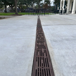 Rain Cast Iron Channel Drain Grate 608 x 149mm Heel Proof (24 x 6 Inch)