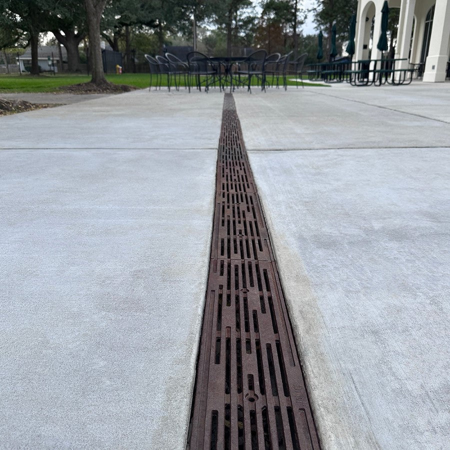 Rain Cast Iron Channel Drain Grate 608 x 149mm Heel Proof (24 x 6 Inch)