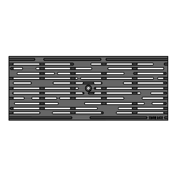 Rain Heavy Duty Cast Iron Channel Drain Grate Heel Proof (20 x 8 Inch)