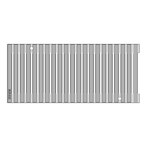 Regular Joe Cast Iron Channel Drain Grate 508 x 225mm Heel Proof (20 x 9 Inch)