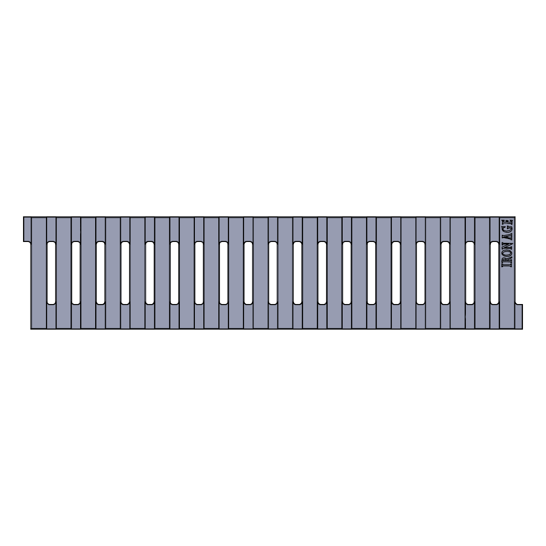 Regular Joe Cast Iron Channel Drain Grate 460 x 104mm (18 x 4 Inch)