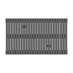 Regular Joe Cast Iron Channel Drain Grate 608 x 352mm Heel Proof (24 x 14 Inch)