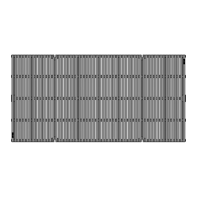 Regular Joe Heavy Duty Cast Iron Channel Drain Grate 1216 x 605mm Heel Proof (48 x 24 Inch)