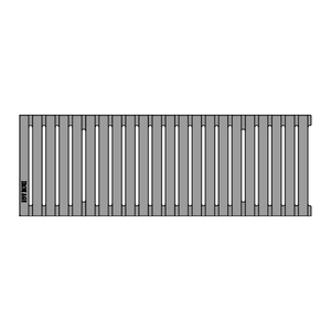 Regular Joe Cast Iron Channel Drain Grate 497 x 173mm Heel Proof (20 x 7 Inch)