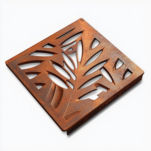 Replacement / Retrofit Square Gully Locust Corten Steel Grating (148 x 148mm)