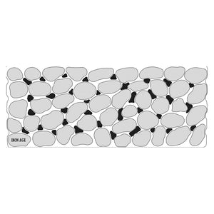 River Rock Cast Iron Channel Drain Grate 505 x 203mm (20 x 8 Inch)