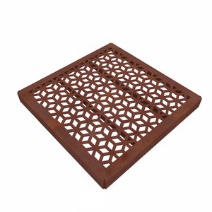 Rubix Corten Steel Square Gully Cover (300 x 300mm)