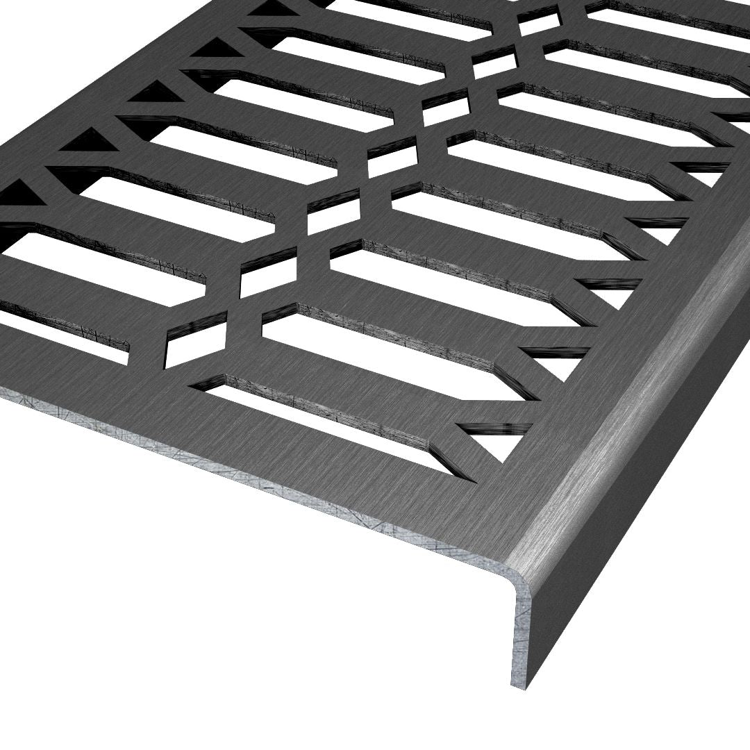 Diamond 304 Stainless Steel Channel Drain Grate 125 x 1000mm (5 Inch)