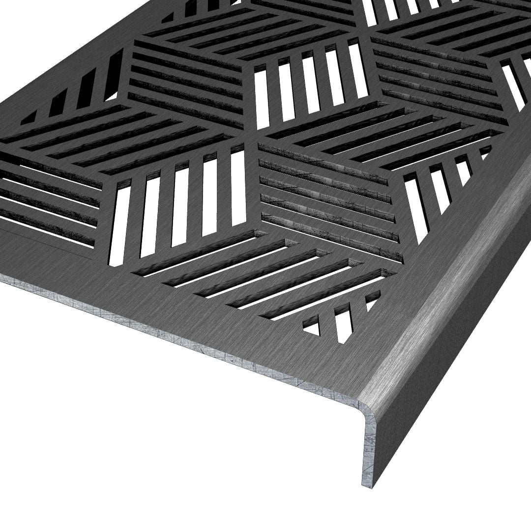 Cubix 304 Stainless Steel Channel Drain Grate 125 x 1000mm (5 Inch)