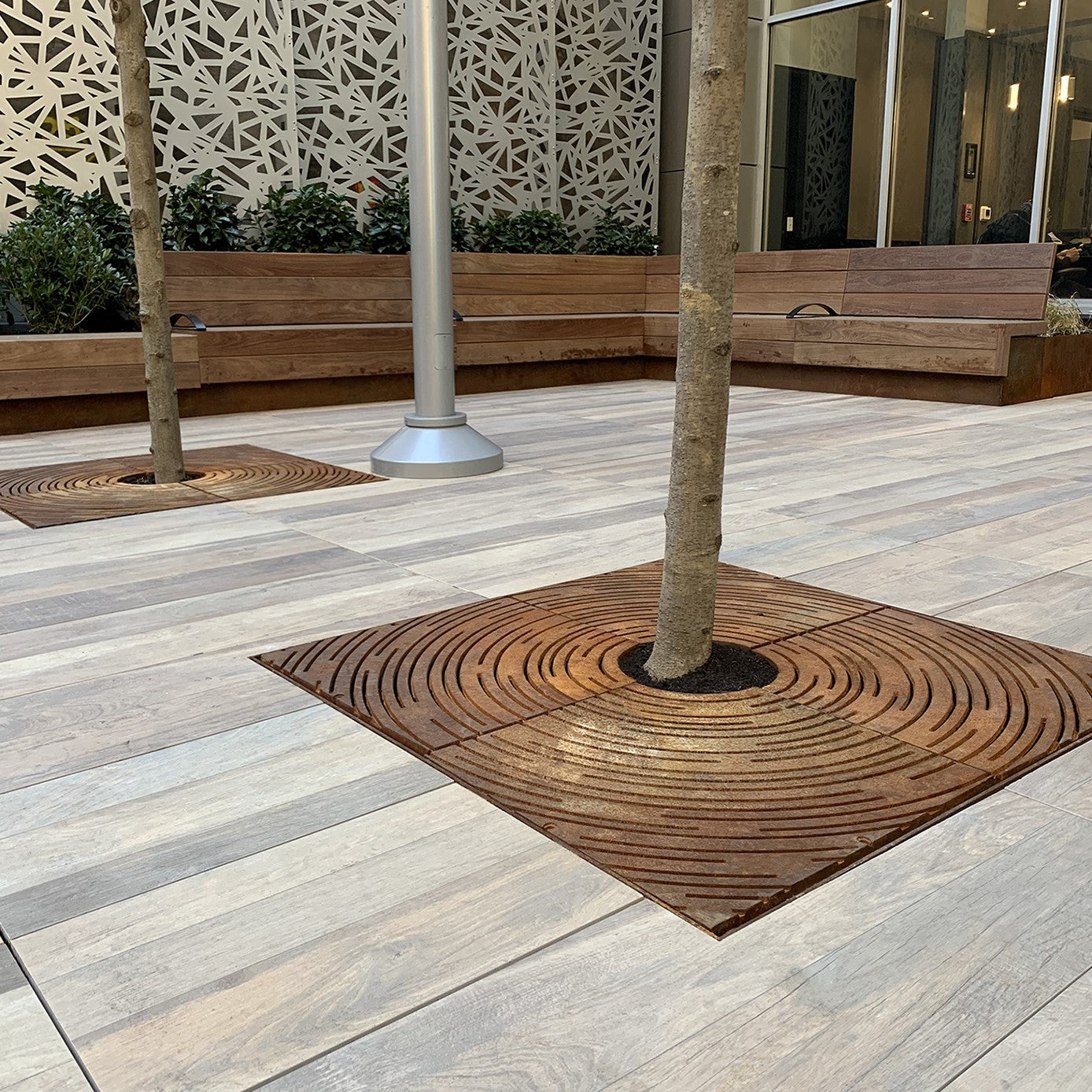 Spin Cast Ductile Iron Square Tree Grate 1216mm Heel Proof (48 Inch)