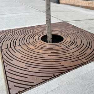 Spin Cast Ductile Iron Square Tree Grate 1216mm Heel Proof (48 Inch)
