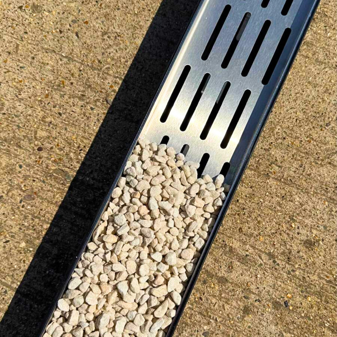 Aquascape Stainless Steel Recessed Channel Drain Grate With Channel (5 Inch)