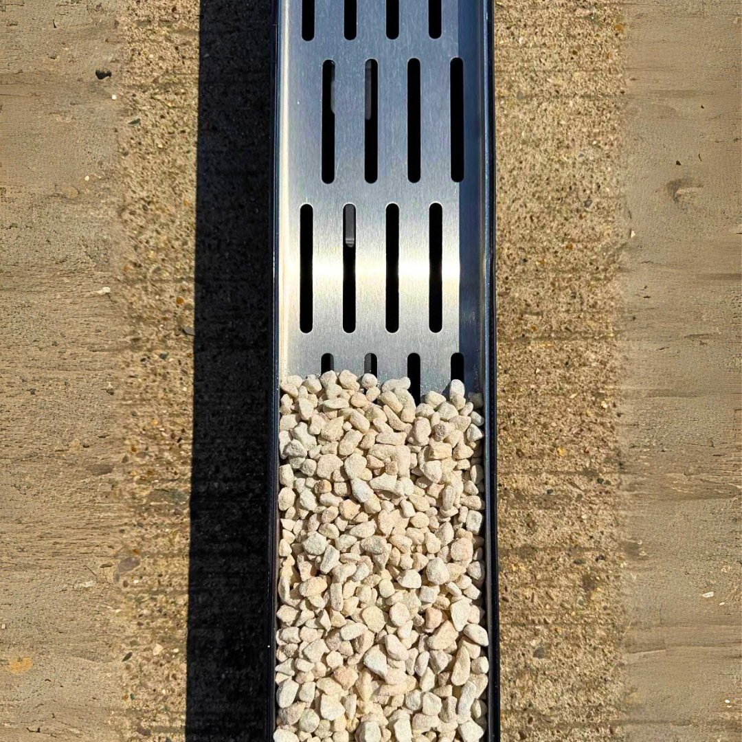 Aquascape Stainless Steel Recessed Channel Drain Grate With Channel (5 Inch)