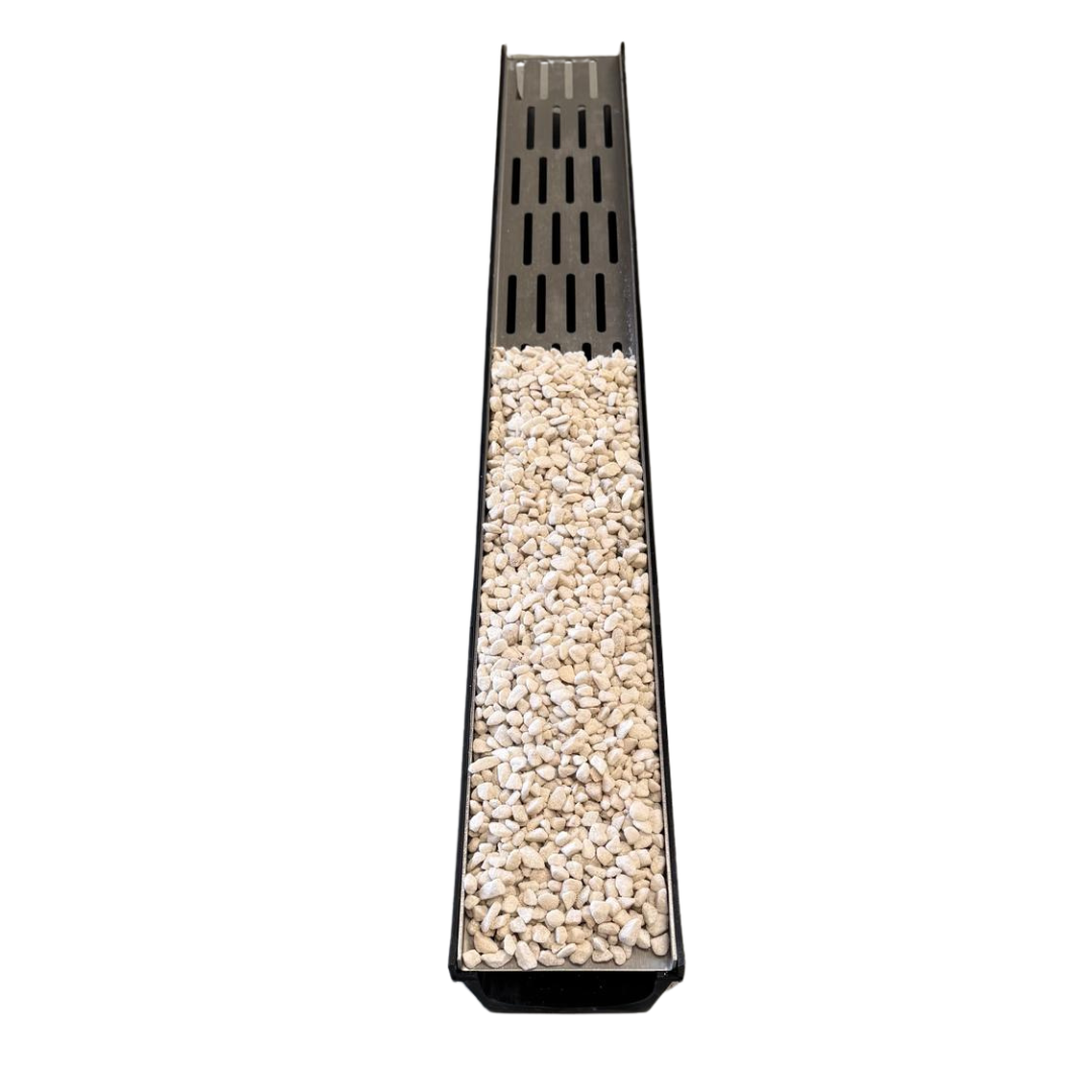 Aquascape Stainless Steel Recessed Channel Drain Grate With Channel (5 Inch)