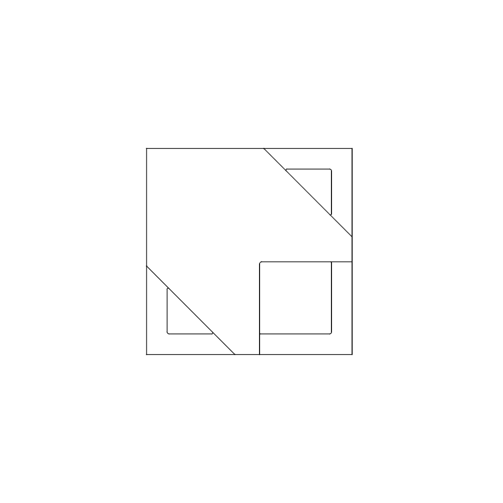 Tessera Jonite Stone Breeze Block 200 x 200mm (8 x 8 Inch) - Design C