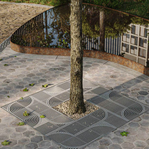 Arcadia Jonite Stone Square Tree Grate 1500mm (59 Inch)