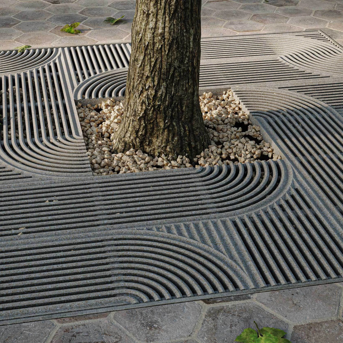 Arcadia Jonite Stone Square Tree Grate 1500mm (59 Inch)