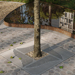 Breeze Jonite Stone Square Tree Grate 1500mm (59 Inch)