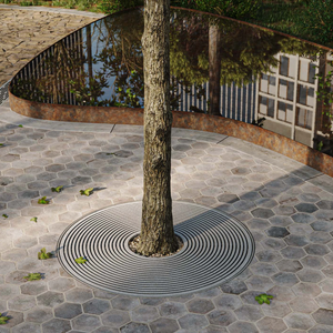 Oculus Jonite Stone Round Tree Grate 1200mm Diameter (47 Inch)
