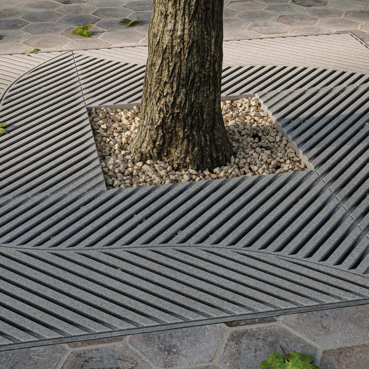 Breeze Jonite Stone Square Tree Grate 1500mm (59 Inch)