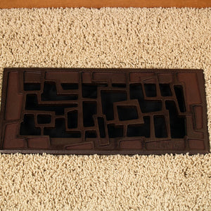 Tenino Cast Iron Floor Register Grate 251 x 99mm (10 x 4 Inch)