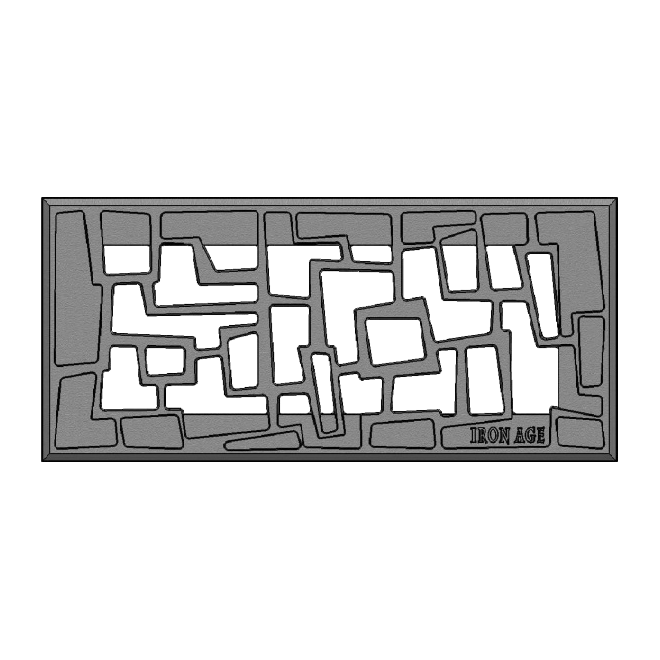 Tenino Cast Iron Floor Register Grate 251 x 99mm (10 x 4 Inch)