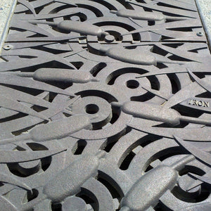 Tulie Cast Iron Channel Drain Grate 505 x 302mm (20 x 12 Inch)