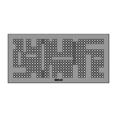 Urban Rhythms Cast Iron Channel Drain Grate 457 x 222mm Heel Proof (18 x 9 Inch)