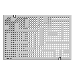 Urban Rhythms Cast Iron Channel Drain Grate 454 x 302mm Heel Proof (18 x 12 Inch)