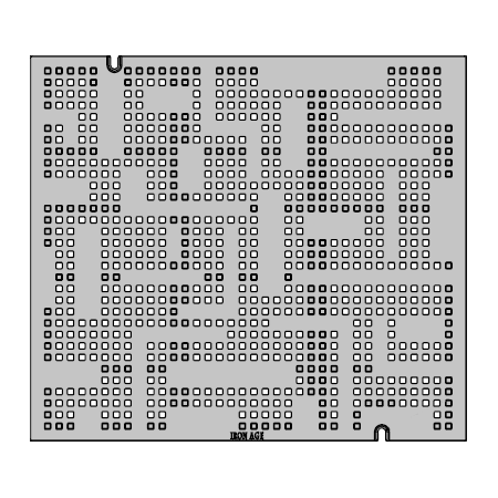Urban Rhythms Cast Iron Channel Drain Grate 514 x 454mm (20 x 18 Inch)