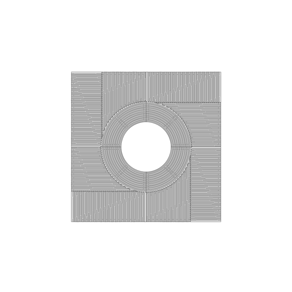 Zen Jonite Stone Square Tree Grate 1500mm (59 Inch)