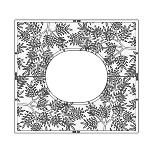 Locust Cast Iron Tree Grate 1219 x 1118mm (48 x 44 Inch)