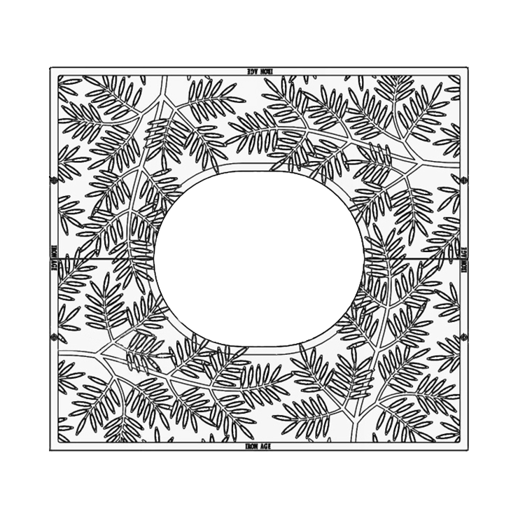Locust Cast Iron Tree Grate 1219 x 1118mm (48 x 44 Inch)