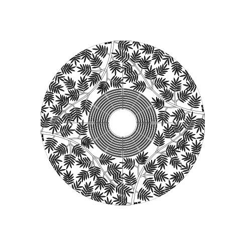 Locust Cast Iron Round Tree Grate 1829mm (72 Inch)