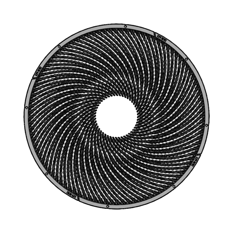 Warp Cast Ductile Iron Round Tree Grate 1216mm (48 Inch)