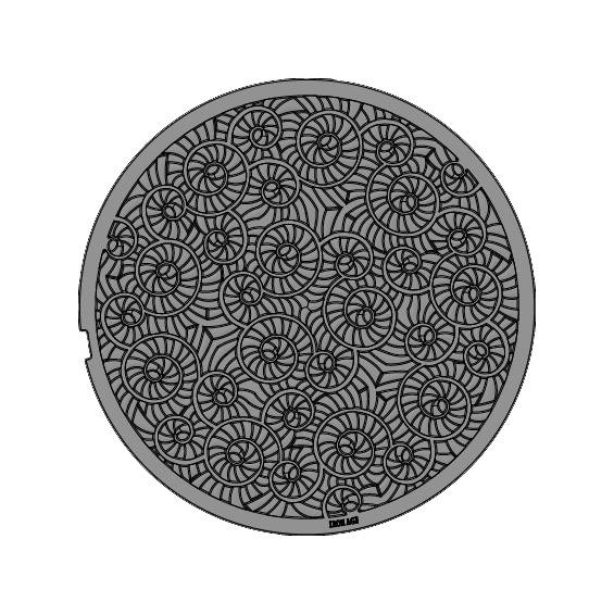 Miso Heavy Duty Manhole Cast Iron Round Gully Cover 640mm (25 Inch)