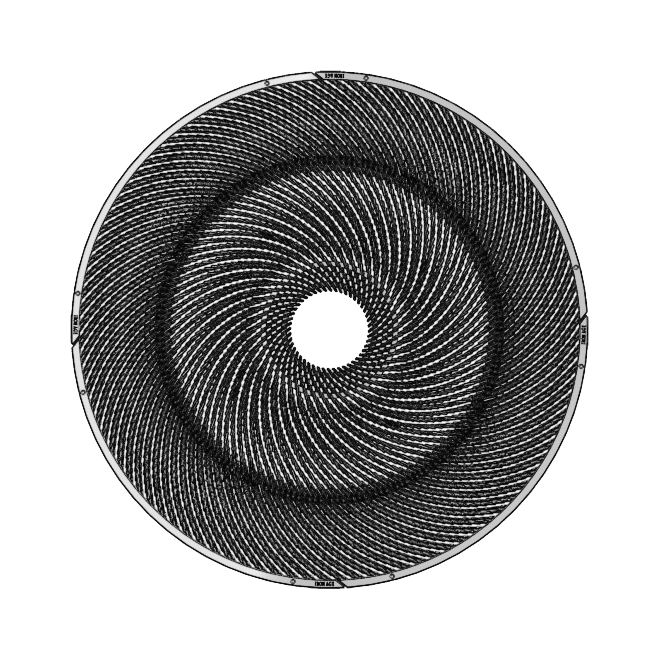 Warp Cast Iron Round Tree Grate 1829mm (72 Inch)