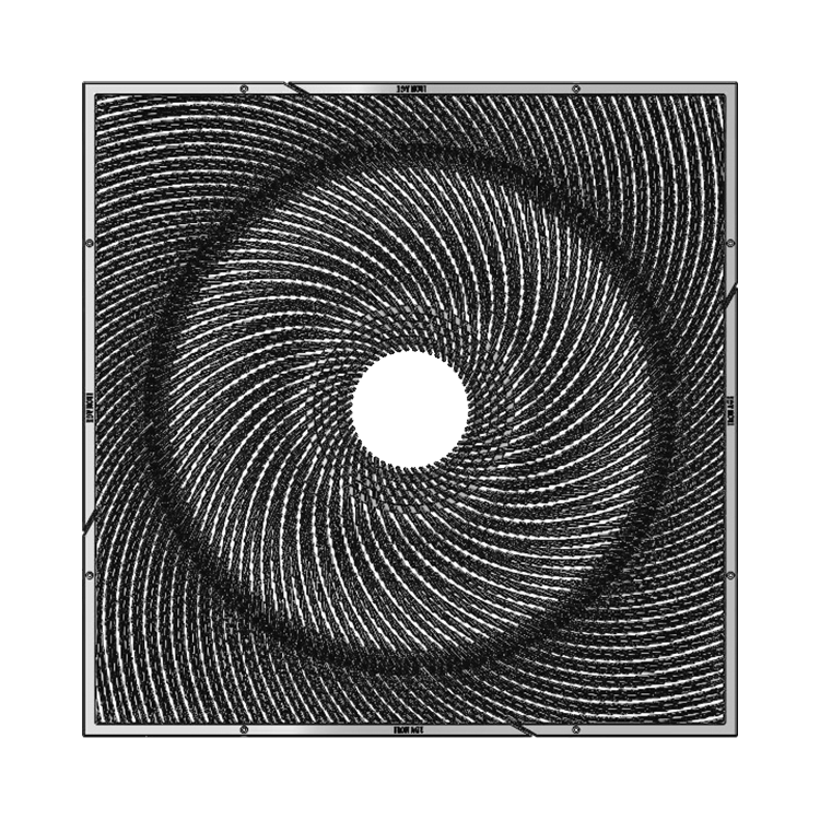 Warp Cast Iron Square Tree Grate 1524mm (60 Inch)