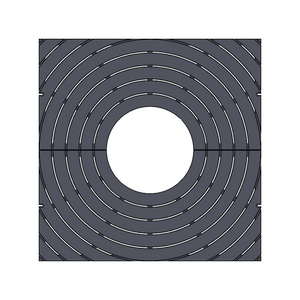 Bullseye Cast Aluminium Square Tree Grate 911mm Heel Proof (36 Inch)