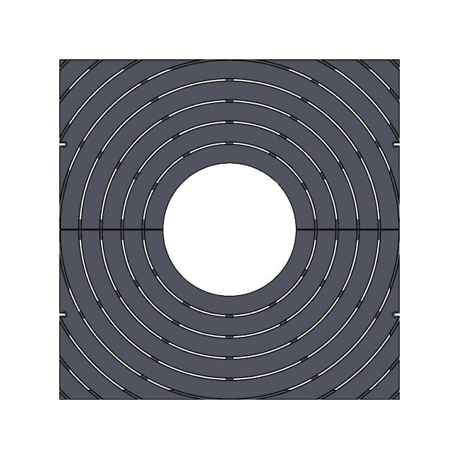 Bullseye Cast Aluminium Square Tree Grate 911mm Heel Proof (36 Inch)