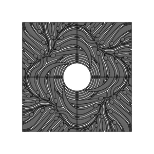 Kelp Cast Iron Square Tree Grate 1216mm (48 Inch)