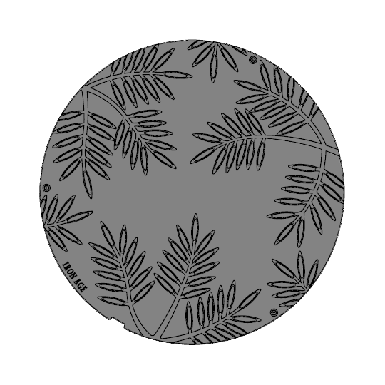 Locust Manhole Cast Iron Round Gully Cover 607mm (24 Inch)