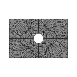 Kelp Cast Ductile Iron Tree Grate 1826 x 1216mm (72 x 48 Inch)