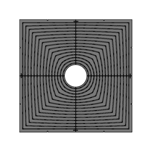 Divisadero Cast Iron Square Tree Grate 1826mm Heel Proof (72 Inch)