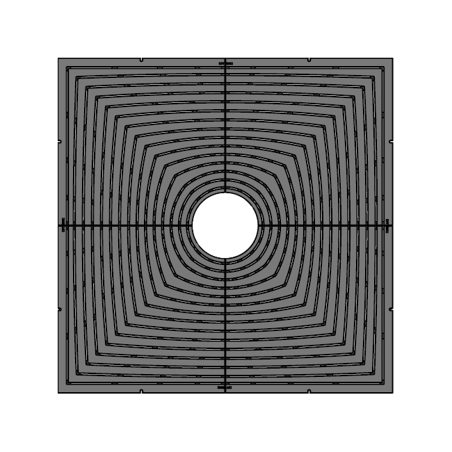 Divisadero Cast Iron Square Tree Grate 1826mm Heel Proof (72 Inch)