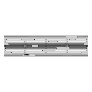 Rain Cast Iron Channel Drain Grate 608 x 149mm Heel Proof (24 x 6 Inch)