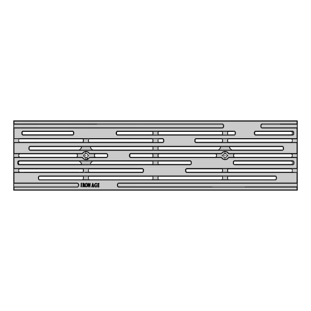 Rain Cast Iron Channel Drain Grate 608 x 149mm Heel Proof (24 x 6 Inch)